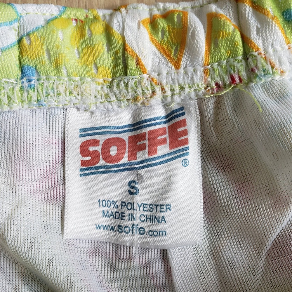Soffe Mesh Shorts Womens S Peace Low Rise Elastic Waist Cheer Running Gym Y2K - Picture 4 of 7